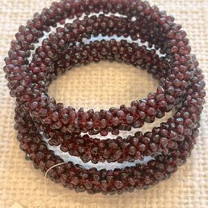 Garnet Nugget Bangles